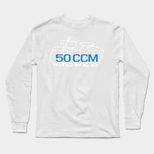 Moped Sparrow Emblem 50cc (black) Long Sleeve T-Shirt